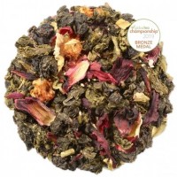 Cutie metalica cu infuzie dulce de ceai oloong, hibiscus si capsuni, Strawberry hibiscus, ECO