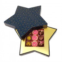 Praline belgiene Valentino night star box 135 g