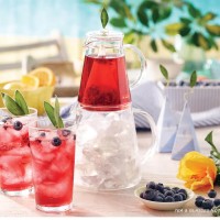 Set accesorii din sticla pentru ceai rece Tea Over Ice