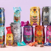 Trufe de ciocolata Monty Bojangles - Cutie metalica Savanna Gold Mini 36g