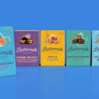 Caramele englezesti Fudge cu Ciocolata si Caramel Buttermilk 150g